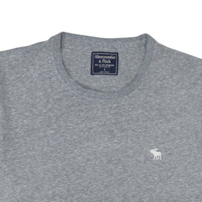 Abercrombie & Fitch Men's Grey Crew Neck Short Sleeve T-Shirt S