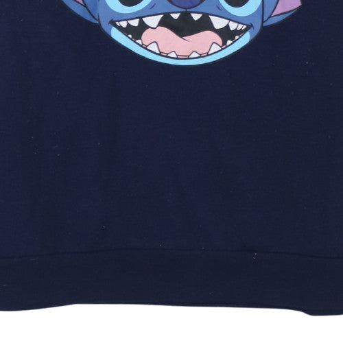 Womens UK Size L Disney Blue Pullover Sweatshirt