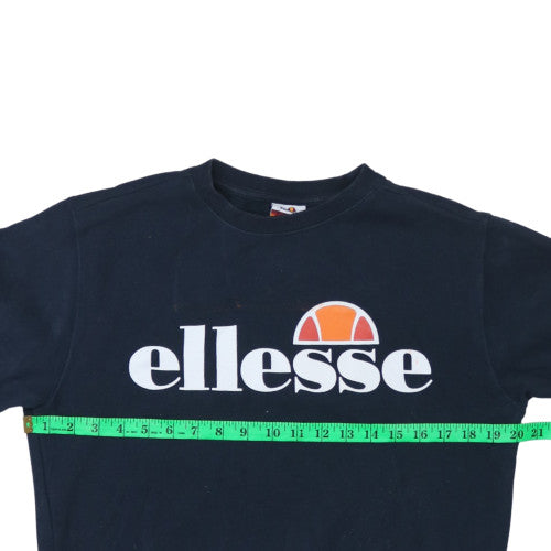 Womens UK Size 8 Ellesse Blue Pullover Sweatshirt