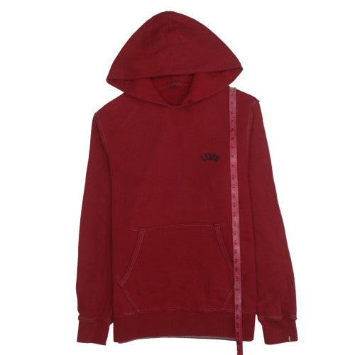 Mens UK Size M Levi's Red Pullover Hoodie