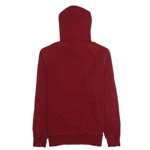 Mens UK Size M Levi's Red Pullover Hoodie