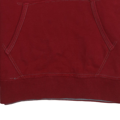 Mens UK Size M Levi's Red Pullover Hoodie