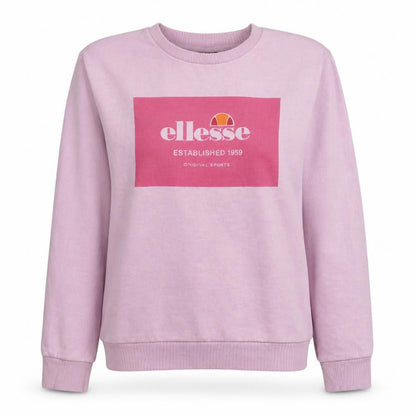 Womens UK Size 12 Ellesse Pink Pullover Sweatshirt