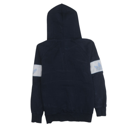 Womens UK Size 12 Adidas Blue Pullover Hoodie