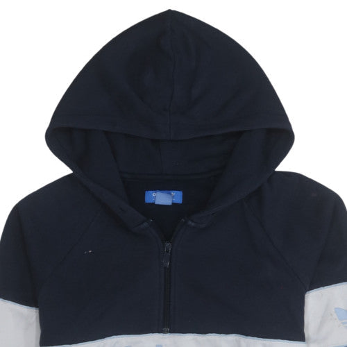 Womens UK Size 12 Adidas Blue Pullover Hoodie