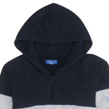 Womens UK Size 12 Adidas Blue Pullover Hoodie