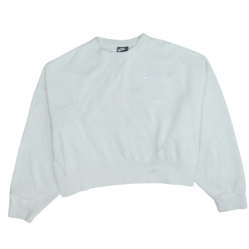 Womens UK Size L Nike White Pullover Sweatshirt