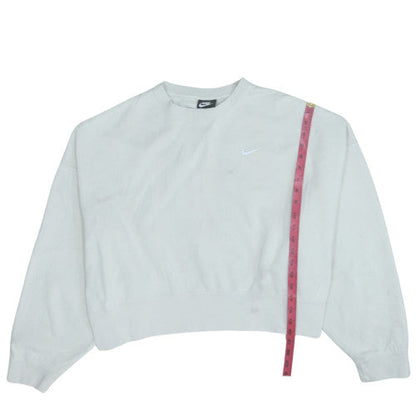 Womens UK Size L Nike White Pullover Sweatshirt