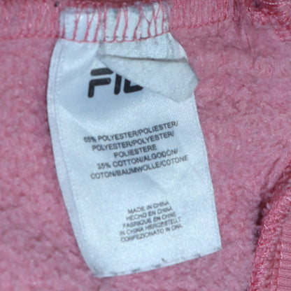 Womens UK Size XL Fila Pink Pullover Sweatshirt