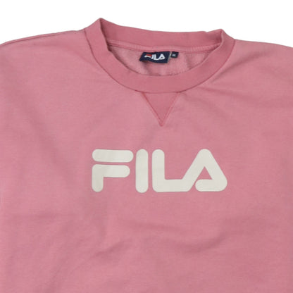 Womens UK Size XL Fila Pink Pullover Sweatshirt