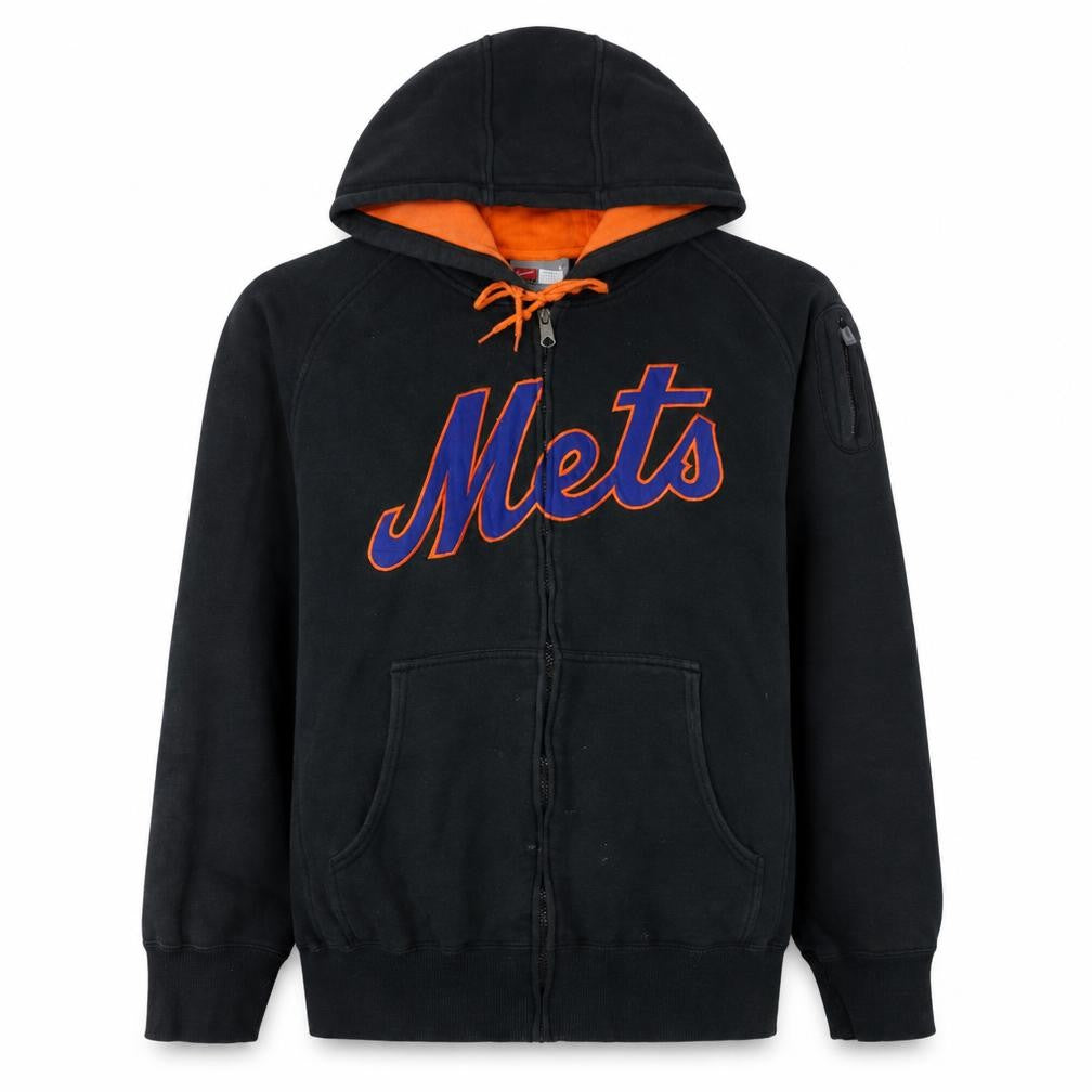 Mens UK Size L Nike Black Full Zip Hoodie