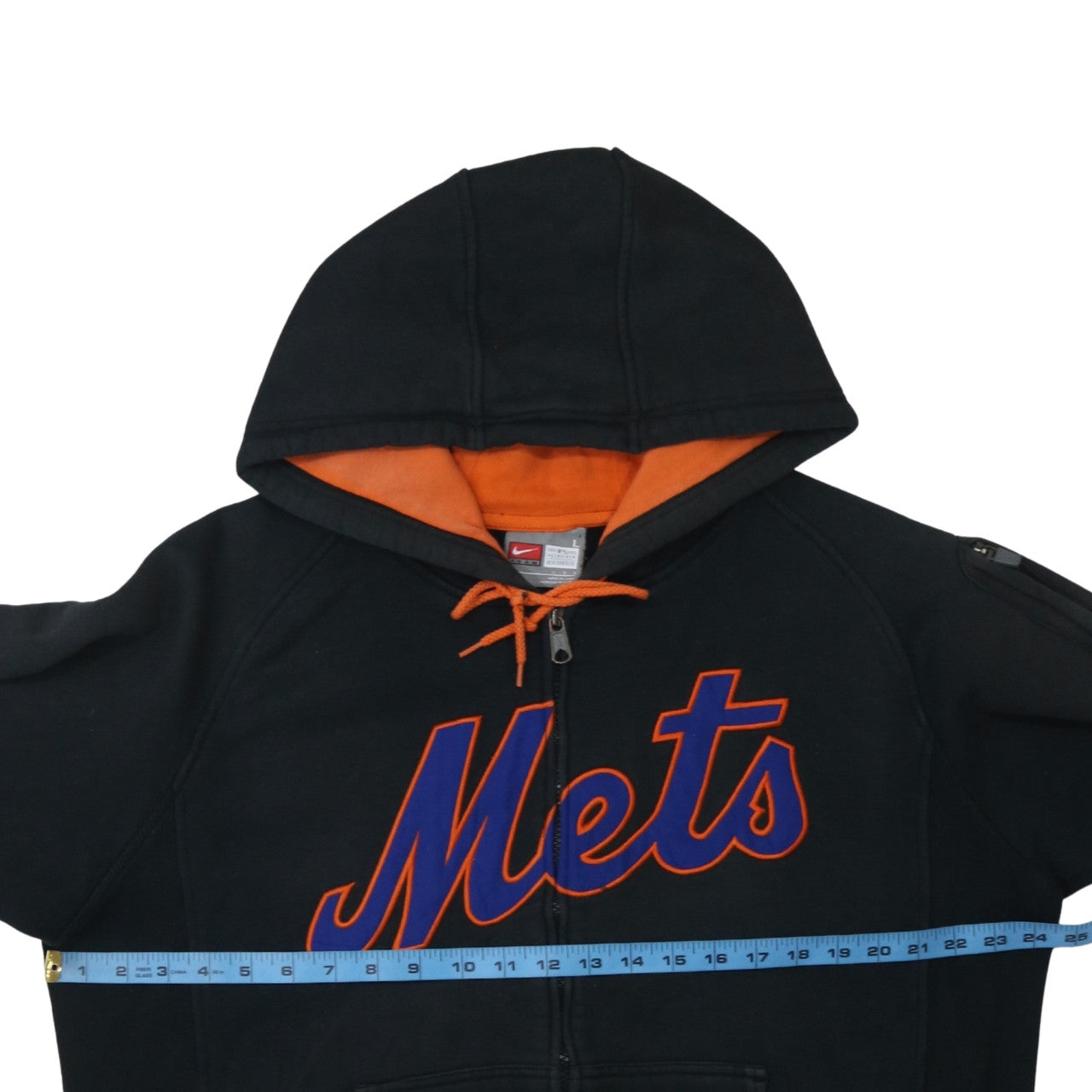 Mens UK Size L Nike Black Full Zip Hoodie
