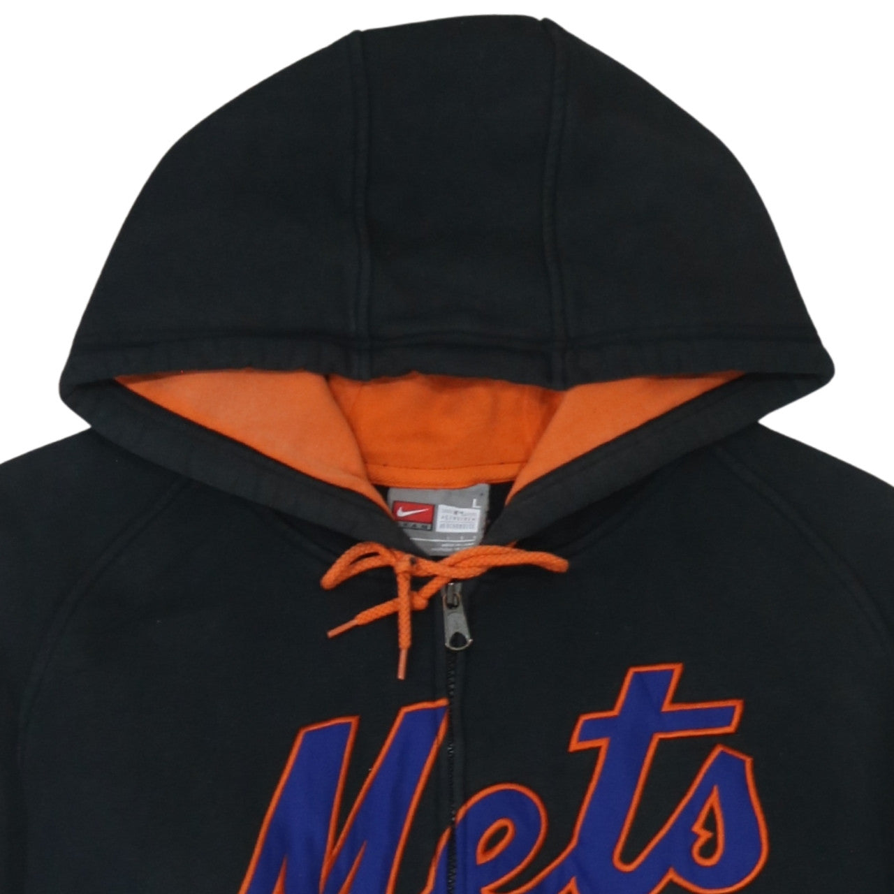 Mens UK Size L Nike Black Full Zip Hoodie