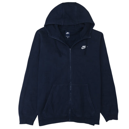 Mens UK Size XL Nike Blue Full Zip Hoodie