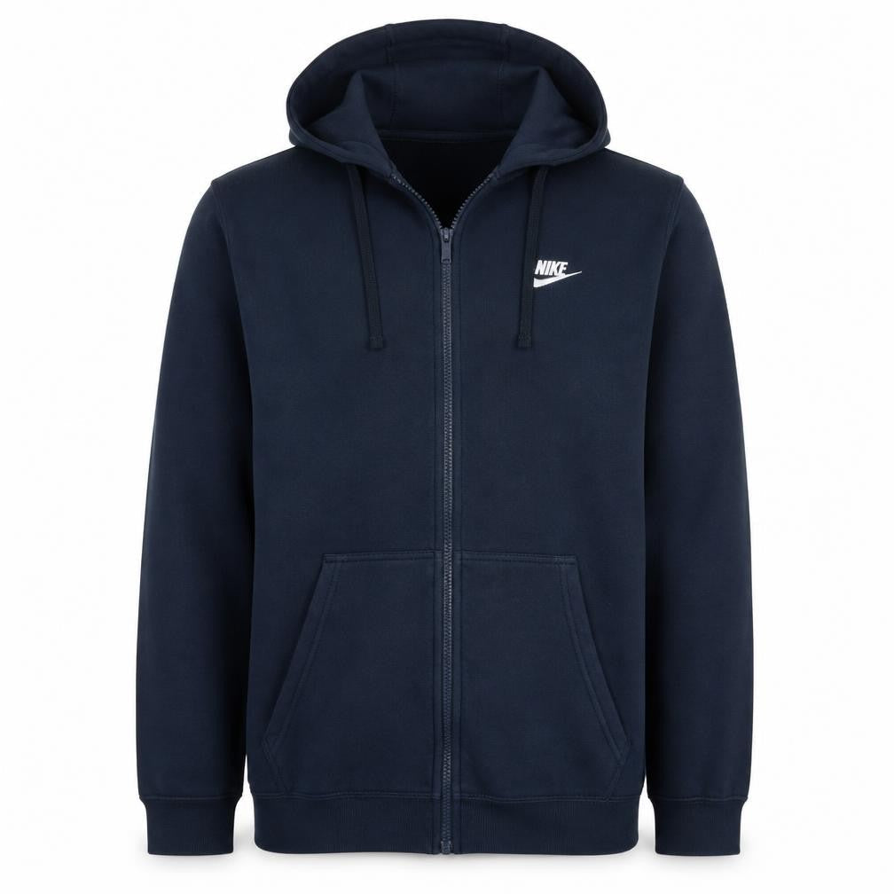 Mens UK Size XL Nike Blue Full Zip Hoodie