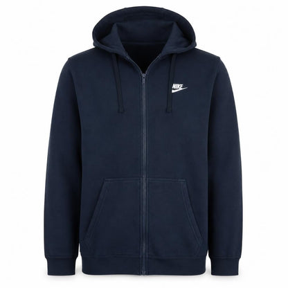 Mens UK Size XL Nike Blue Full Zip Hoodie