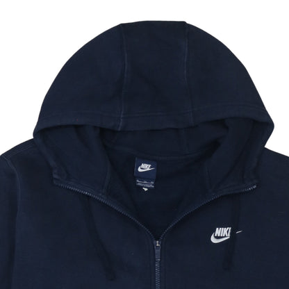 Mens UK Size XL Nike Blue Full Zip Hoodie