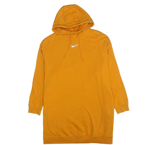 Womens UK Size M Nike Yellow Pullover Hoodie
