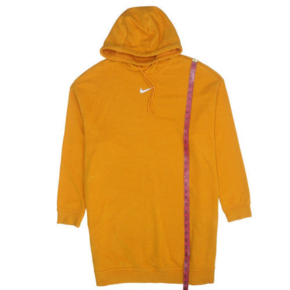 Womens UK Size M Nike Yellow Pullover Hoodie