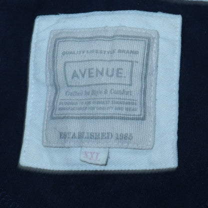 Mens UK Size 2XL Avenue Blue Henley Sweatshirt