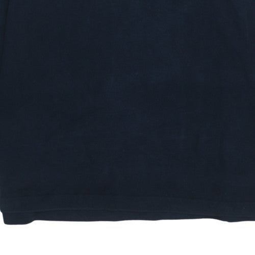 Mens UK Size 2XL Avenue Blue Henley Sweatshirt