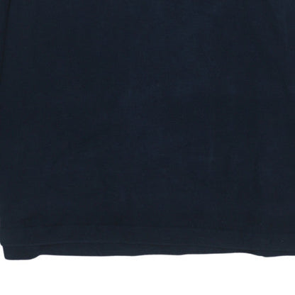 Mens UK Size 2XL Avenue Blue Henley Sweatshirt