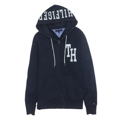 Mens UK Size S Tommy Hilfiger Blue Full Zip Hoodie