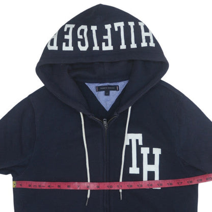 Mens UK Size S Tommy Hilfiger Blue Full Zip Hoodie