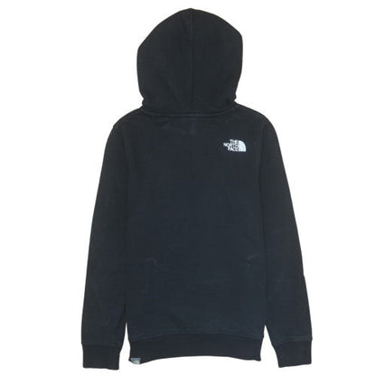 The North Face Boys Black Pullover Hoodie L Cotton Fleece Logo Sweatshirt