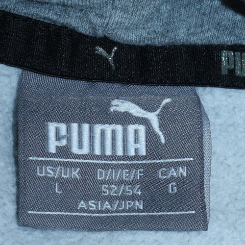 Mens UK Size L Puma Grey Pullover Hoodie
