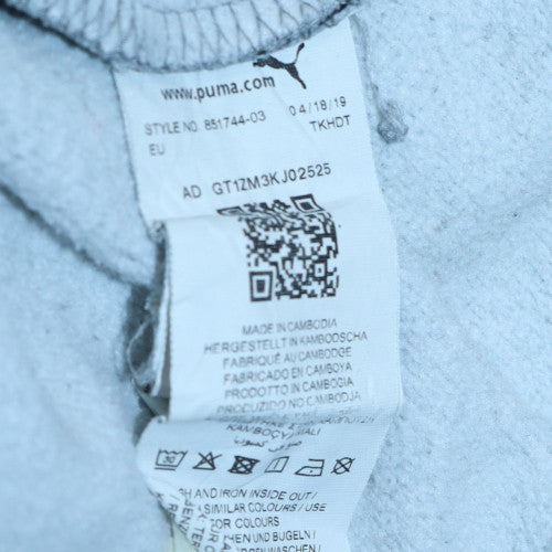 Mens UK Size L Puma Grey Pullover Hoodie