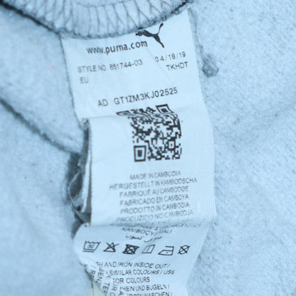 Mens UK Size L Puma Grey Pullover Hoodie