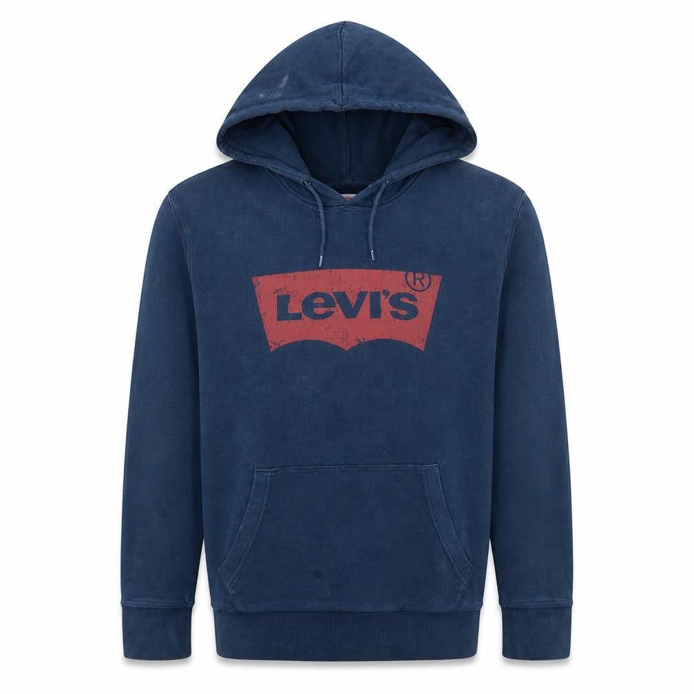 Mens UK Size M Levi's Blue Pullover Hoodie