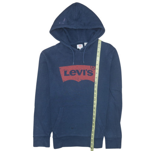 Mens UK Size M Levi's Blue Pullover Hoodie