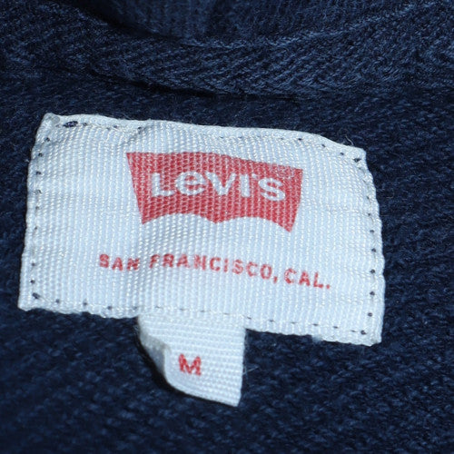 Mens UK Size M Levi's Blue Pullover Hoodie