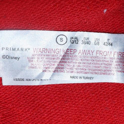 Womens UK Size S Primark Red Pullover Sweatshirt