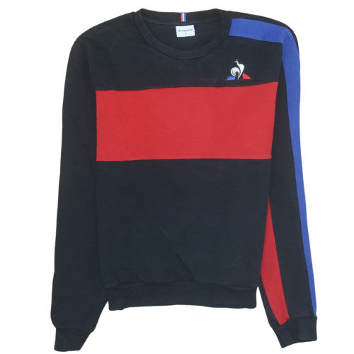 Mens UK Size M Le Coq Sportif Black Pullover Sweatshirt