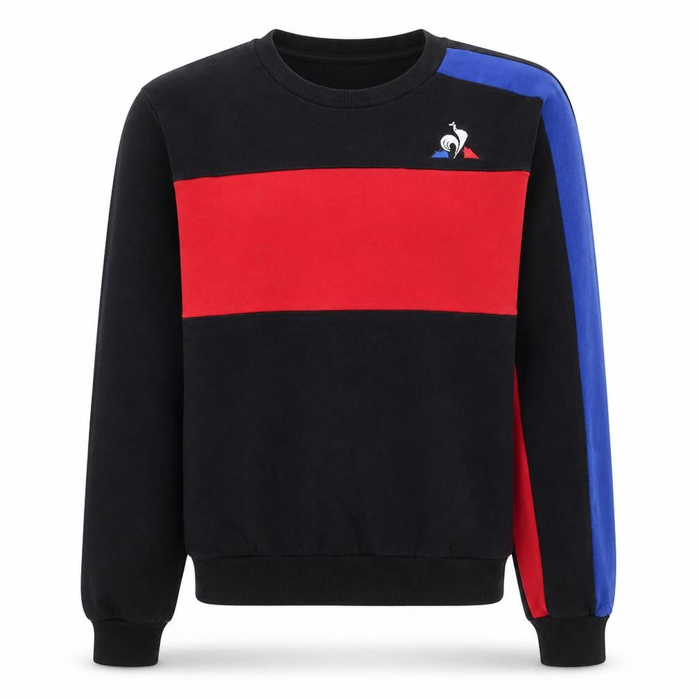 Mens UK Size M Le Coq Sportif Black Pullover Sweatshirt