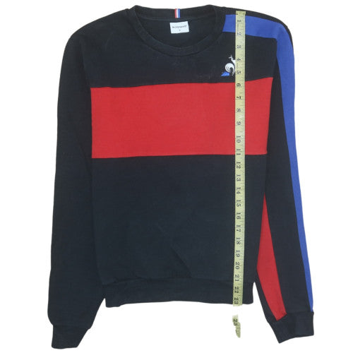 Mens UK Size M Le Coq Sportif Black Pullover Sweatshirt