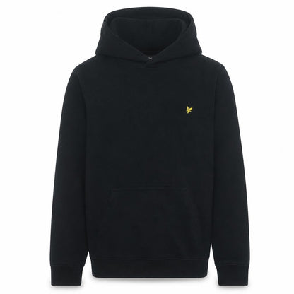 Lyle & Scott Junior Boys Black Pullover Hoodie 14-15 Years Cotton Blend