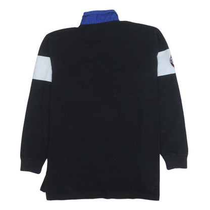 Mens UK Size XL Polo Sport Ralph Lauren Black Henley Sweatshirt
