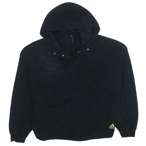 Womens UK Size M Adidas Black Pullover Hoodie
