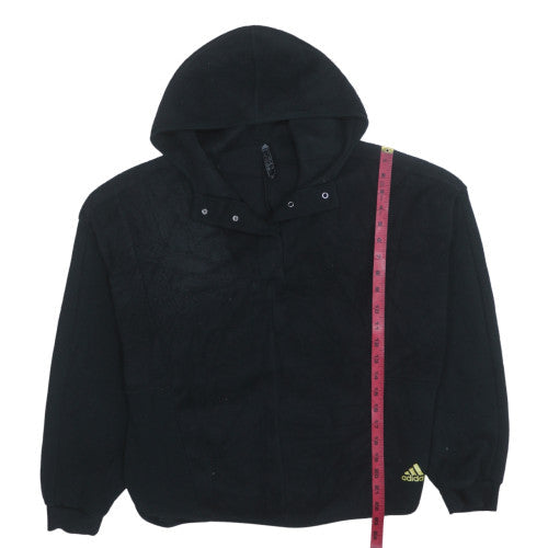 Womens UK Size M Adidas Black Pullover Hoodie