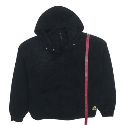 Womens UK Size M Adidas Black Pullover Hoodie