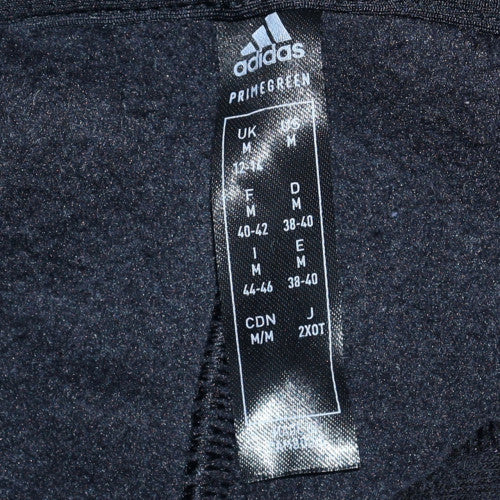 Womens UK Size M Adidas Black Pullover Hoodie