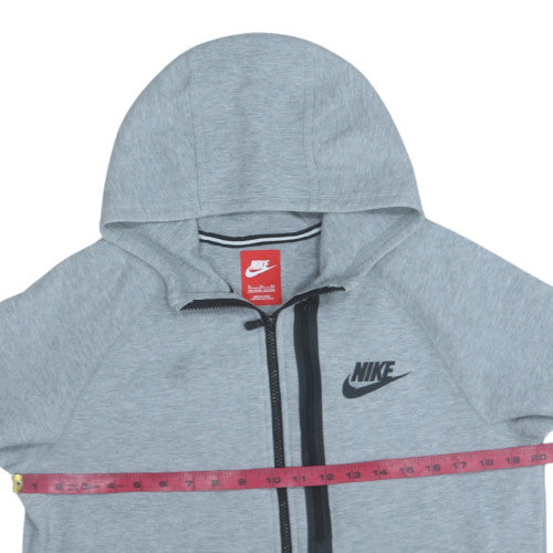 Nike Boys Grey Full Zip Hoodie XL 13-15 Years Fleece Hooded Sweatshirt