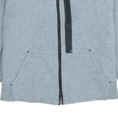 Nike Boys Grey Full Zip Hoodie XL 13-15 Years Fleece Hooded Sweatshirt