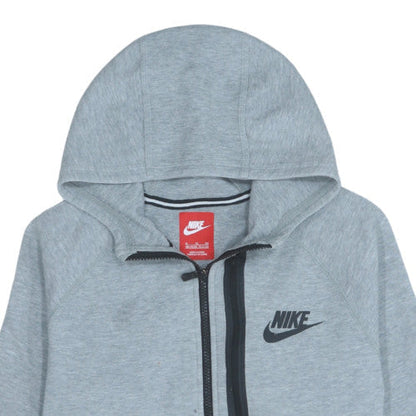 Nike Boys Grey Full Zip Hoodie XL 13-15 Years Fleece Hooded Sweatshirt