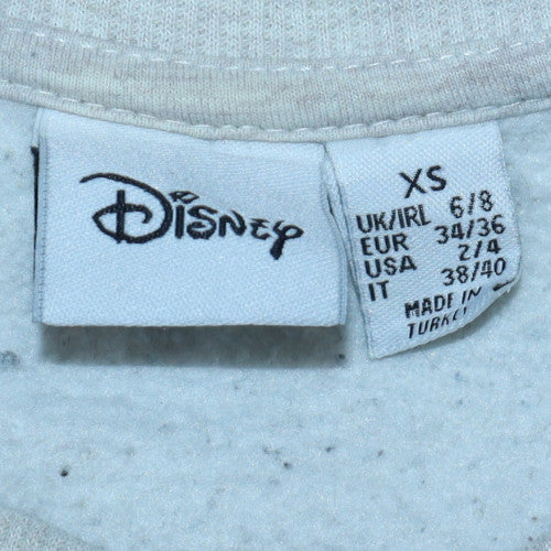 Womens UK Size XS Disney Grey Pullover Sweatshirt