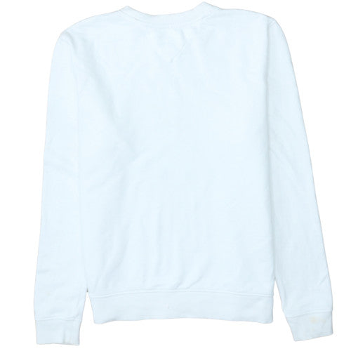 Womens UK Size M Tommy Jeans White Pullover Sweatshirt